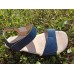 Protetika barefoot sandály Belita modrá metalická